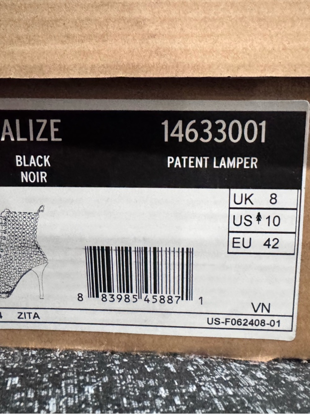 Dr. Martens Black Patent Studded Lace-Up Ankle Boots - Picture 5 of 5